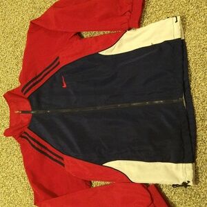 Nike Vintage wind breaker jacket swoosh red white and blue sz XL